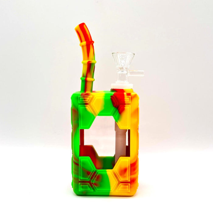 7" Silicone Juice Box bong-Assorted Color Resin · Silicone · Plastic Bong NIBO Distribution B