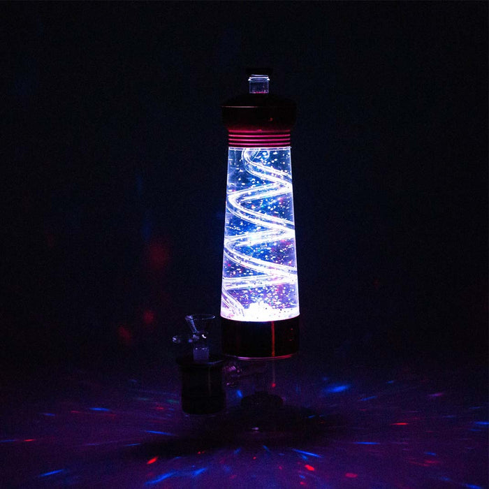 12" Electric lava lamp bong with UFO Perc-Assorted Resin · Silicone · Plastic Bong Super Supplys Inc