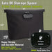 Herbhuggers | Smell Proof Bag with Combination Lock + Metal Rolling Tray Pouch Herbhuggers