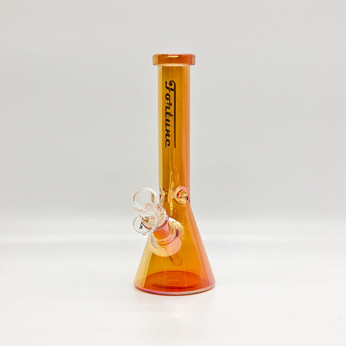 Fortune | 9" 4mm Electroplate Beaker Bong [093204E] Glass Bong Fortune Design D
