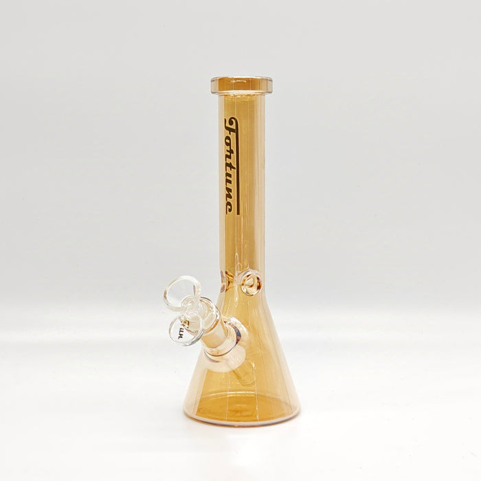 Fortune | 9" 4mm Electroplate Beaker Bong [093204E] Glass Bong Fortune Design C