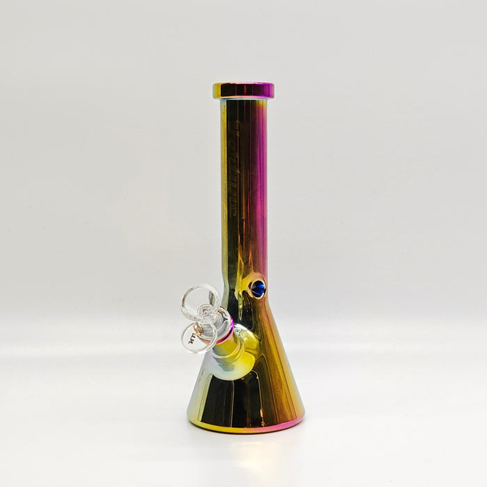 Fortune | 9" 4mm Electroplate Beaker Bong [093204E] Glass Bong Fortune