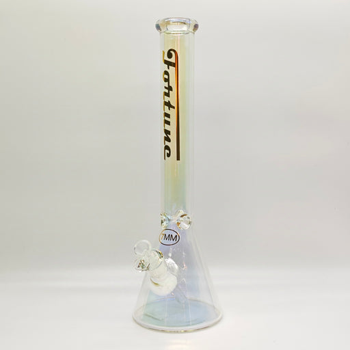 Fortune | 18" Electroplate Glass Beaker Bong [185007E] Glass Bong Fortune Design A