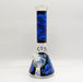 14" 7mm Skull Beaker Glass Bong [P8] Glass Bong Super Supplys Inc Blue