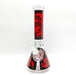 14" 7mm Skull Beaker Glass Bong [P8] Glass Bong Super Supplys Inc Red
