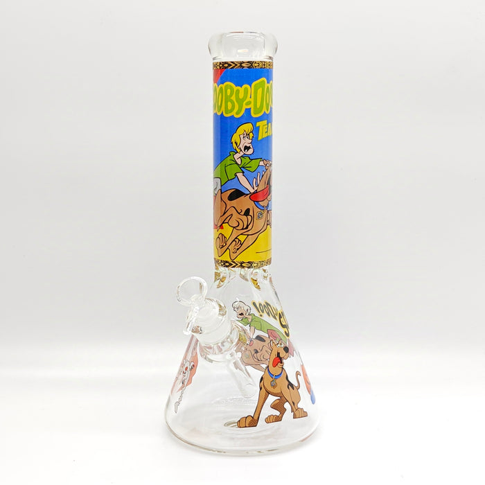 14" 7mm Cartoon Beaker Glass Bong [P22] Glass Bong Super Supplys Inc Design F