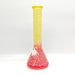 14" 5mm Abstract Design Beaker Glass Bong [LOT0072] Glass Bong Super Supplys Inc Red