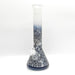 14" 5mm Abstract Design Beaker Glass Bong [LOT0072] Glass Bong Super Supplys Inc Black