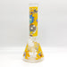 14" 7mm R&M Cartoon Beaker Glass Bong [P29] Glass Bong Super Supplys Inc Design B