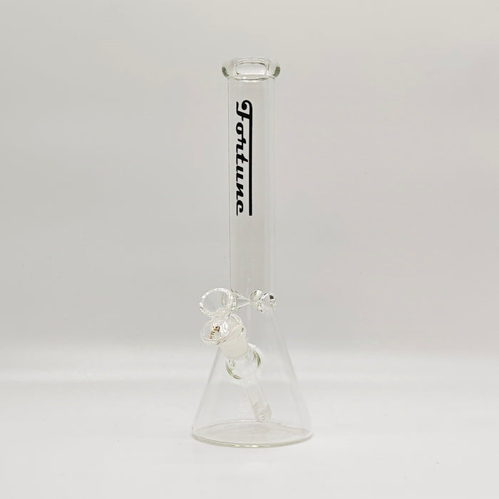 Fortune | 12“ 4mm Color Beaker Bong [123804] Glass Bong Fortune Clear