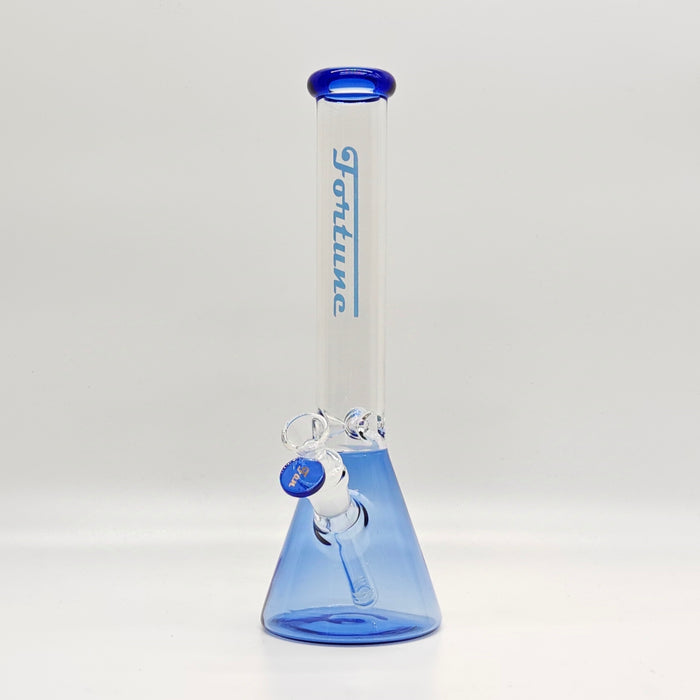 Fortune | 12“ 4mm Color Beaker Bong [123804] Glass Bong Fortune Light Blue