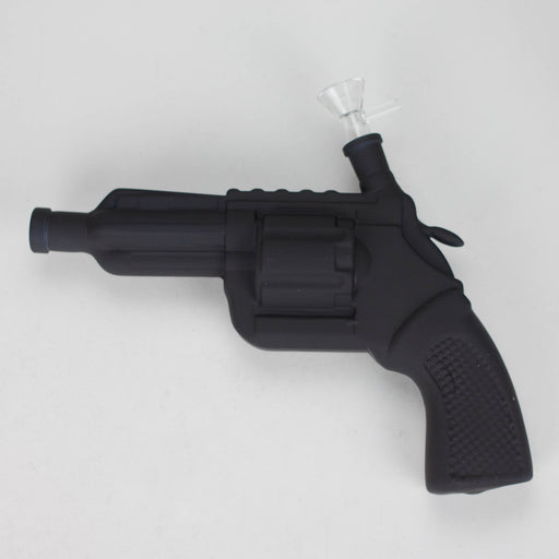 7.5" Pistol Glass Bong [MK-BB02] Bongs JJ Distribution Black