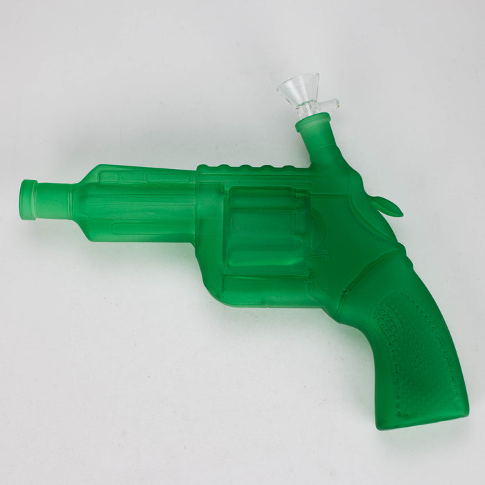 7.5" Pistol Glass Bong [MK-BB02] Glass Bong JJ Distribution Green