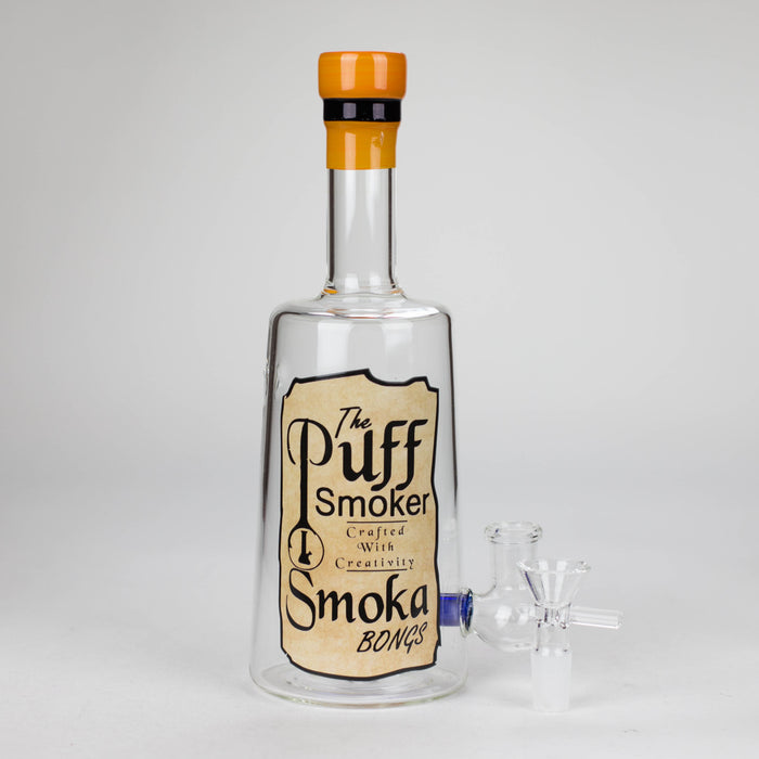 9" Liquor Bottle Glass Bong [MK-BB01] Glass Bong JJ Distribution Puff Smoker-1