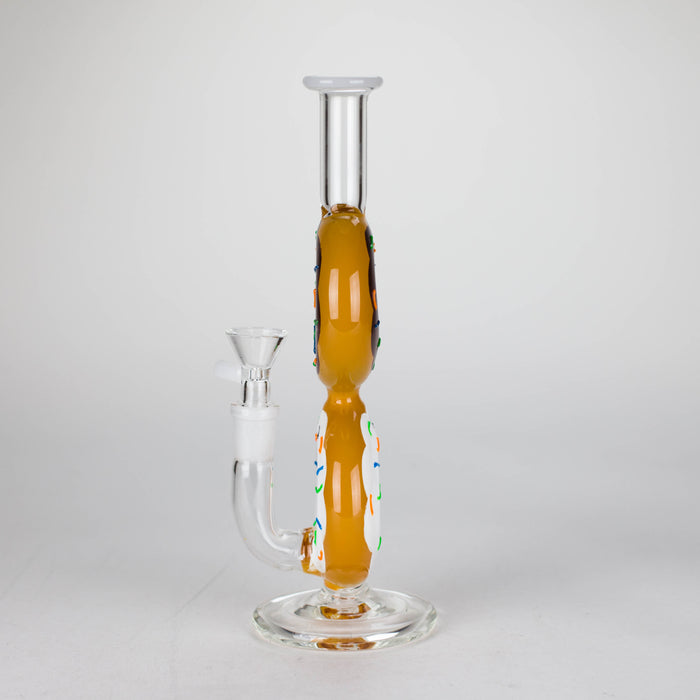 8.75" Double Donut Glass Bong [MK-BB04] Glass Bong JJ Distribution
