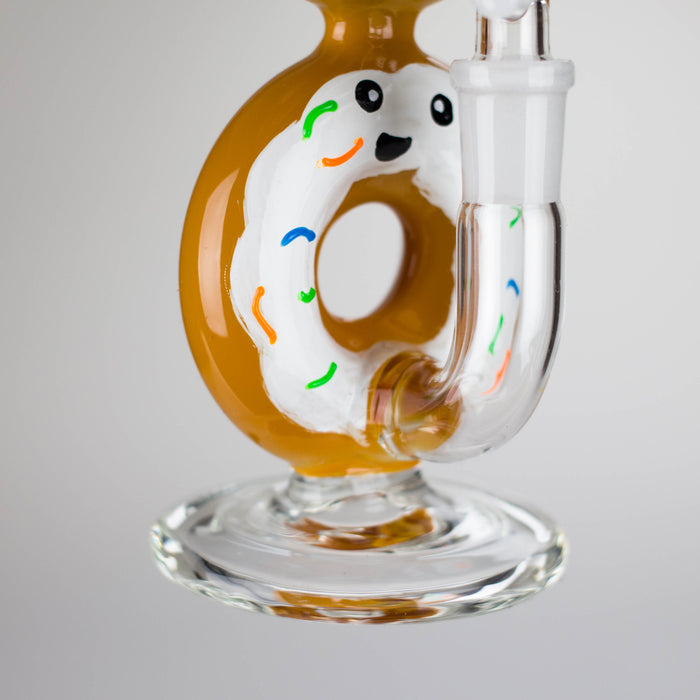 8.75" Double Donut Glass Bong [MK-BB04] Glass Bong JJ Distribution
