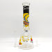 14" 9mm Cartoon Beaker Glass Bong [145009P] Glass Bong Super Supplys Inc