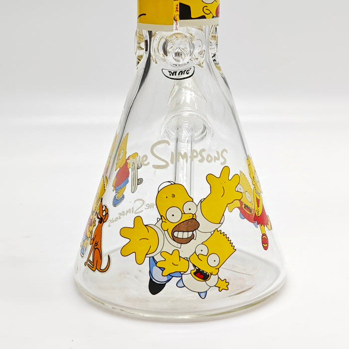 14" 9mm Cartoon Beaker Glass Bong [145009P] Glass Bong Super Supplys Inc