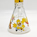 14" 9mm Cartoon Beaker Glass Bong [145009P] Glass Bong Super Supplys Inc