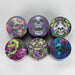 Z2.5" Metal Grinder 4 Layers with Rose Skull Design Box of 6 Display Pack 777 Smoke