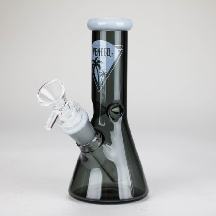 WENEED | 6.25" Crest Beaker Bong Glass Bong WENEED® Black