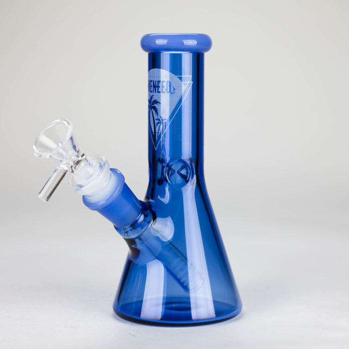 WENEED | 6.25" Crest Beaker Bong Glass Bong WENEED® Blue