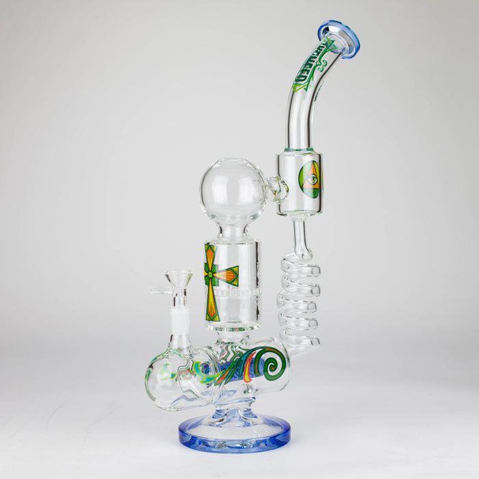 WENEED | 12.5" Twiststream Glass Bong Glass Bong WENEED® Blue