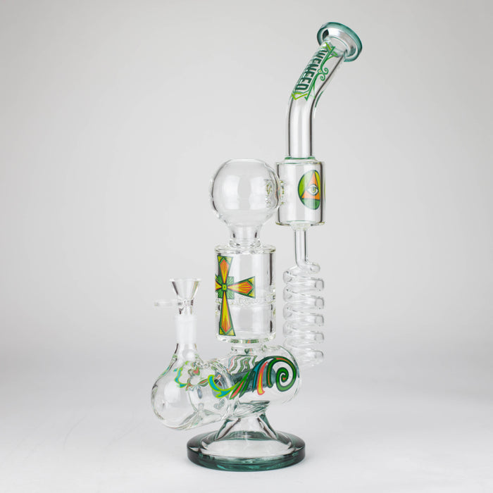 WENEED | 12.5" Twiststream Glass Bong Glass Bong WENEED® Aqua