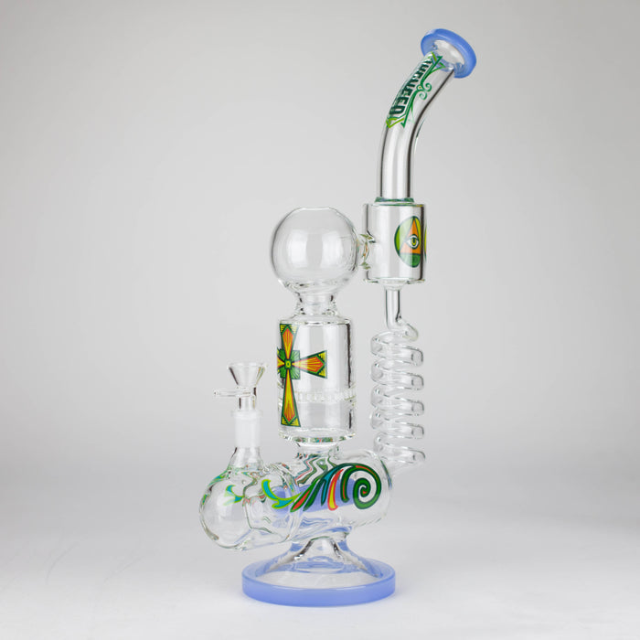 WENEED | 12.5" Twiststream Glass Bong Glass Bong WENEED® Jade blue