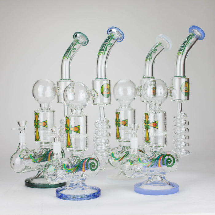 WENEED | 12.5" Twiststream Glass Bong Glass Bong WENEED®