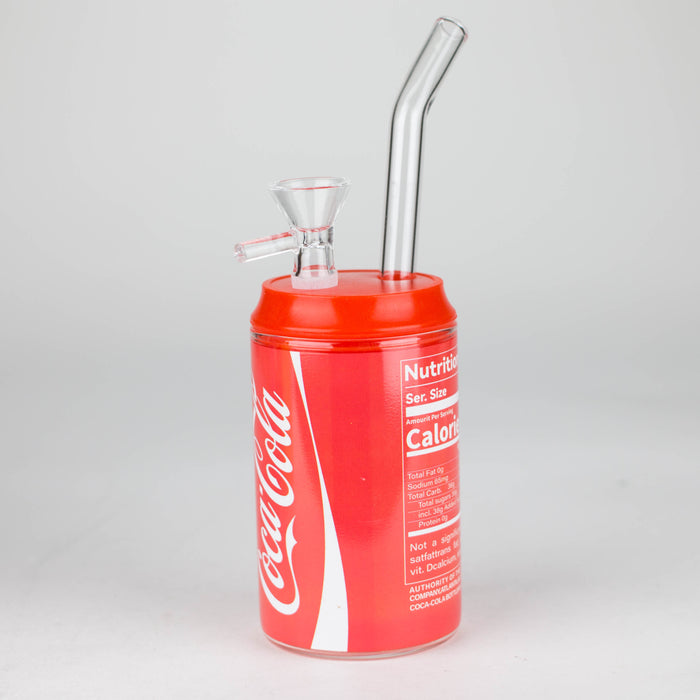 Soda Pop Can Glass Bong Box of 6 Glass Bong JJ Distribution