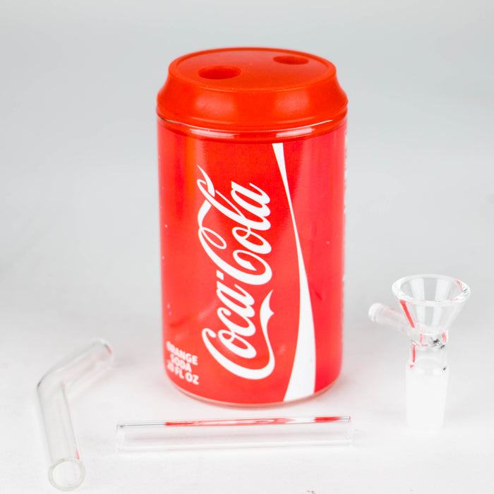 Soda Pop Can Glass Bong Box of 6 Glass Bong JJ Distribution