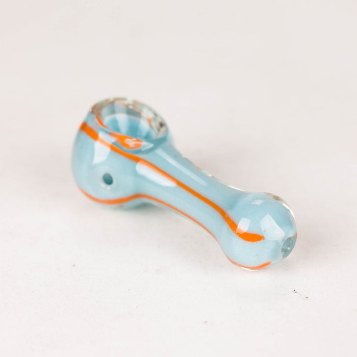 2.5" assorted color glass pipe Jar of 20 Glass Bongzie Smokes
