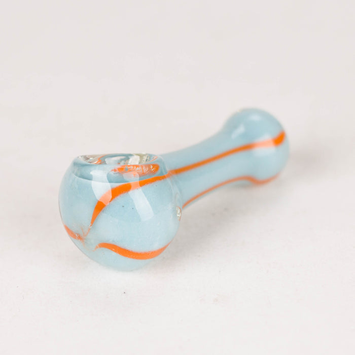 2.5" assorted color glass pipe Jar of 20 Glass Bongzie Smokes