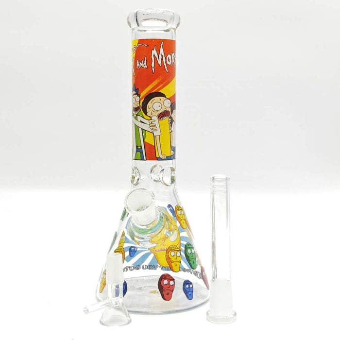 10" Cartoon Sticker Beaker Glass Bong Super Supplys Inc