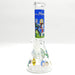 10" Cartoon Sticker Beaker Glass Bong Super Supplys Inc Design H
