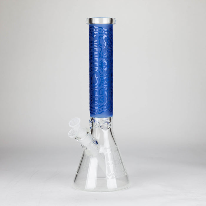 WENEED | 14.5" Mandala Beaker Bong Glass Bong WENEED® Blue