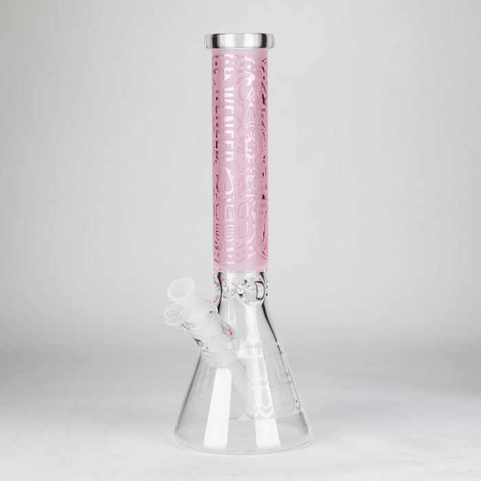 WENEED | 14.5" Mandala Beaker Bong Glass Bong WENEED® Pink