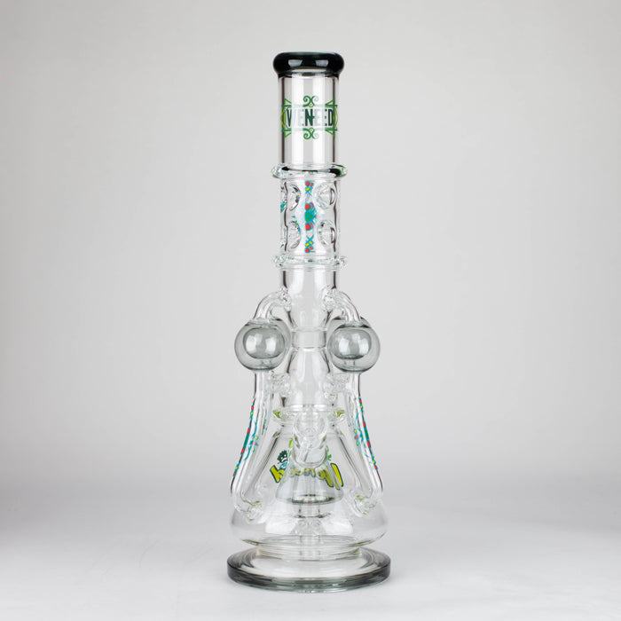 WENEED | 19.5" Orb Cascade Glass Bong Glass Bong WENEED® T-black