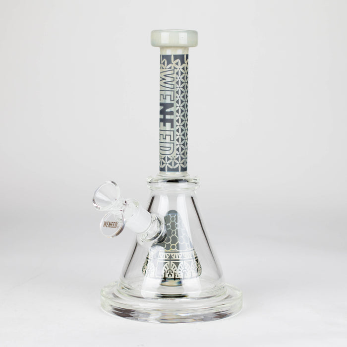 WENEED | 9" Zen Tribal Glass Bong Glass Bong WENEED® Smoke Grey