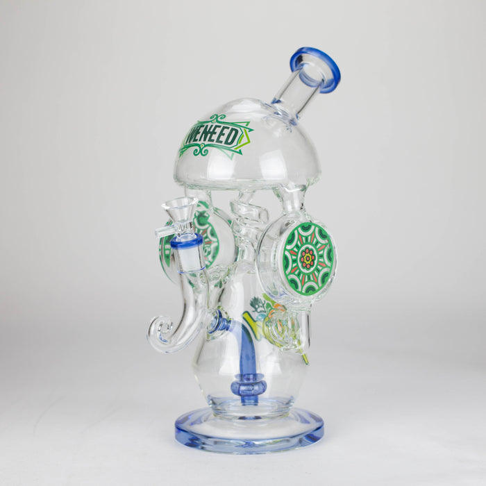WENEED | 13" Fungal Bloom Bong Glass Bong WENEED® Blue