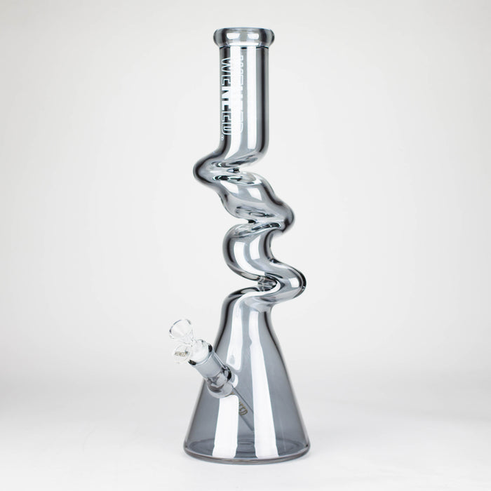 WENEED | 17.5" Iridescent Ripple Glass Bong Glass Bong WENEED® Black
