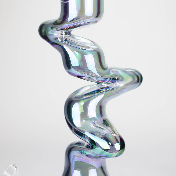 WENEED | 17.5" Iridescent Ripple Glass Bong Glass Bong WENEED®