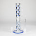 10" Color accented Staight Tube Glass Bong With Maple Leaf Design Glass Bong 777 Smoke