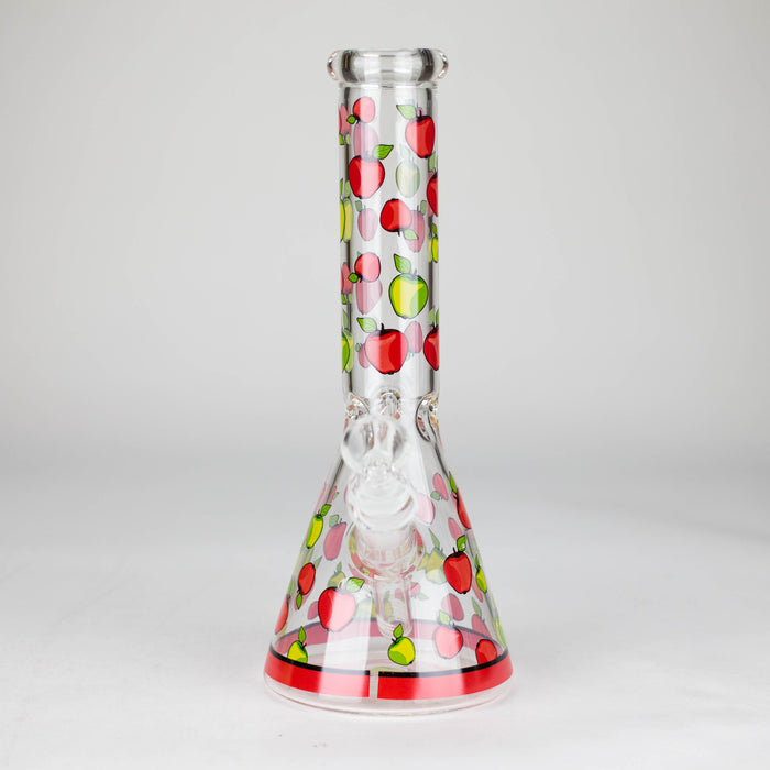 10" Glass Bong With Fruit Design Glass Bong 777 Smoke
