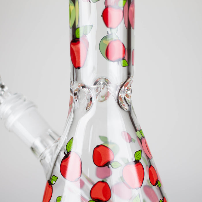 10" Glass Bong With Fruit Design Glass Bong 777 Smoke
