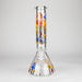 Z14" 7 mm Glass Bong With Magic Mushroom Design Glass Bong 777 Smoke