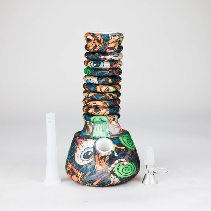 9"-15" Extendable Silicone Water Bong Bongs 777 Smoke