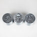 2" Metal Grinder Skull Design 4 Layers Box of 12 Herb Grinder 777 Smoke