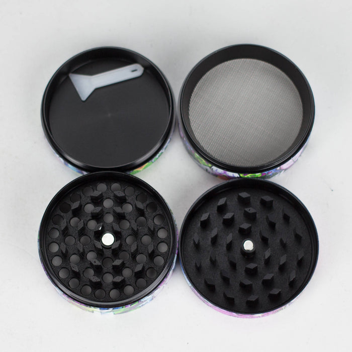2.2" Metal Grinder 4 Layers with RM Design Box of 12 Herb Grinder 777 Smoke